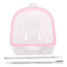 Dual Layer Manicure Soak Bowl for Cuticle Softening and Hand Care Salon and Home Use