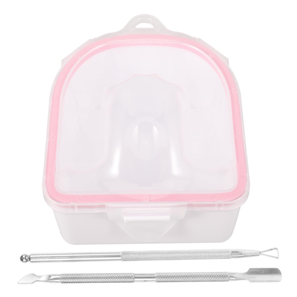 Dual Layer Manicure Soak Bowl for Cuticle Softening and Hand Care Salon and Home Use