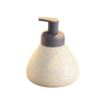 Ceramic Foaming Soap Dispenser Nordic Octagonal Style Refillable Hand Soap Pump for Bathroom and Kitchen