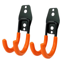 2pcs Heavy Duty Wall Mount Tool Hooks Garage Storage Organizer for Ladders Brooms Shovels