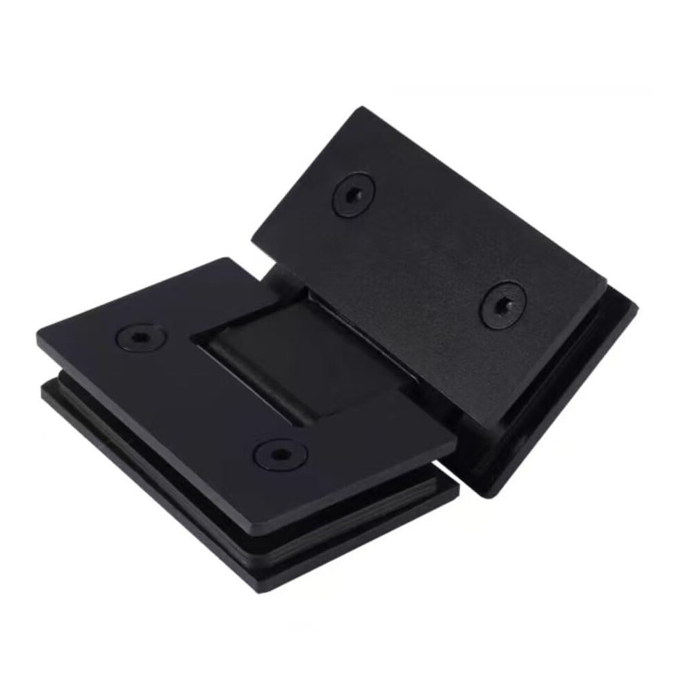 Matte Black 135 Glass To Glass Shower Door Hinges, 304 Stainless Steel Heavyduty Frameless Design For 812Mm Glass 9045646738154