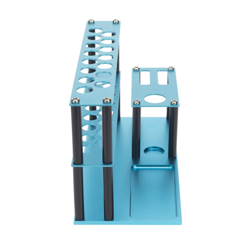 RC Tools Organizer Aluminum Alloy Screwdriver Rack Blue SpaceSaving Workbench Holder for Hobby Tools 2