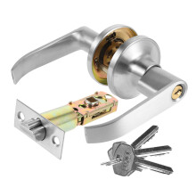 Aluminum Spherical Door Knob Set with Durable Privacy Lock for Bedroom and Bathroom
