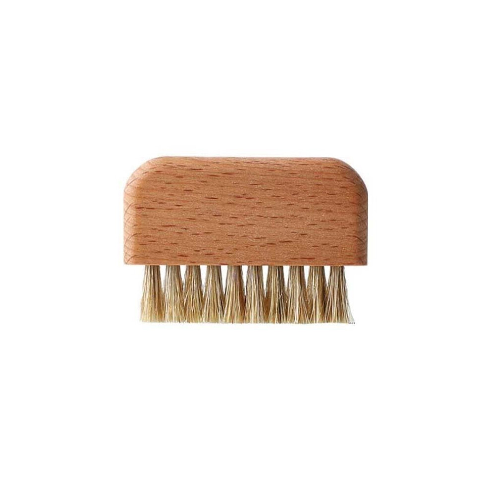 Yellow Wooden Nail Brush With Durable Natural Bristles, Gentle Nail Cleaning Hand And Foot Scrub Brush