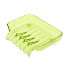Wall Mounted Soap Dish with Drainage, 2 in 1 Bathroom Wall Organizer Cup and Soap Holder, Green Finish