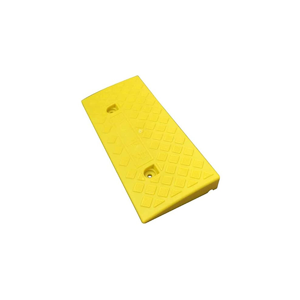 Yellow Wheelchair Ramp Plastic Nonslip Curb Ramp For Doorways And Scooter 50X22x5cm