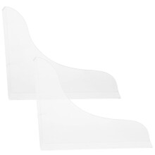 2pcs Bathtub Splash Guard Set, Transparent Acrylic Shower Water Stopper for Corner Water Leakage Protection