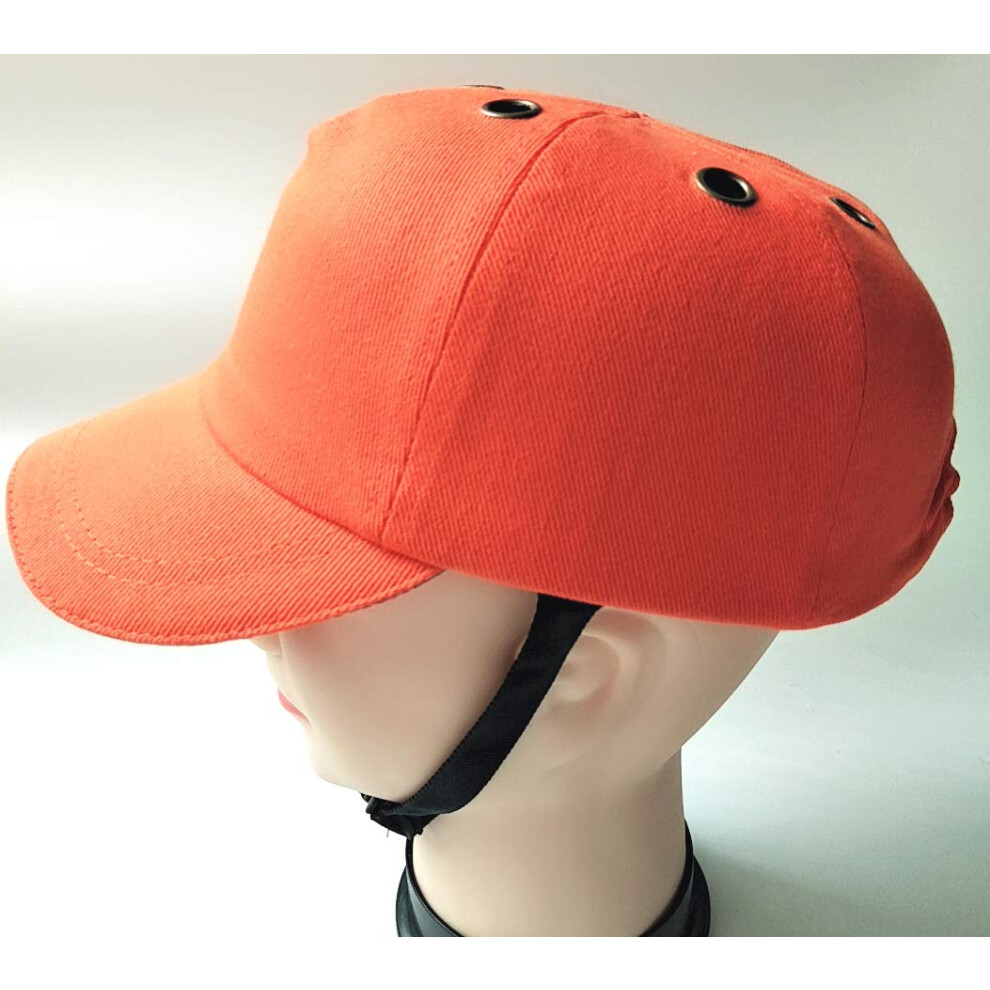 Baseball Bump Cap Orange Lightweight Safety Hard Hat Cap With Visibility And Impact Protection 9045646738864
