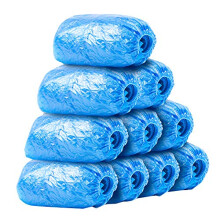 100 Pack Disposable Shoe Covers Waterproof Non Slip Boot Protectors Durable Plastic for Indoor Outdoor Use