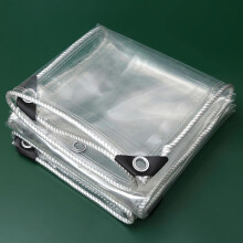 Clear Waterproof Tarp 1.8x3m Heavy Duty Clear PVC Tarpaulin with Grommets for Greenhouse and Garden