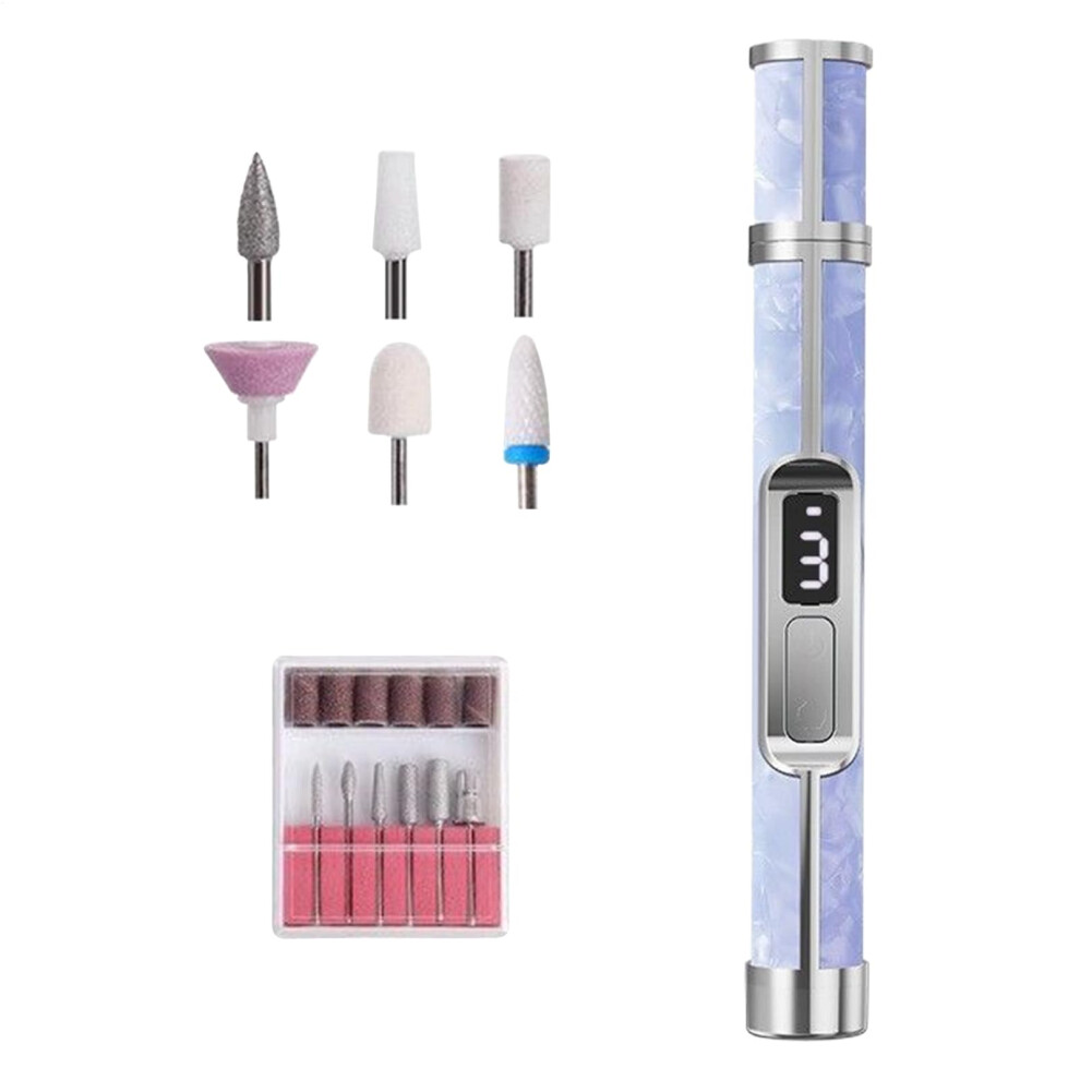Rechargeable Electric Nail Drill with ThreeSpeed Precision Control for Manicure Pedicure Salon Use