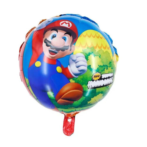 Σετ Μπαλόνια Luigi με Θέμα Mario για Πάρτι Γενεθλίων 7 τεμάχια 1