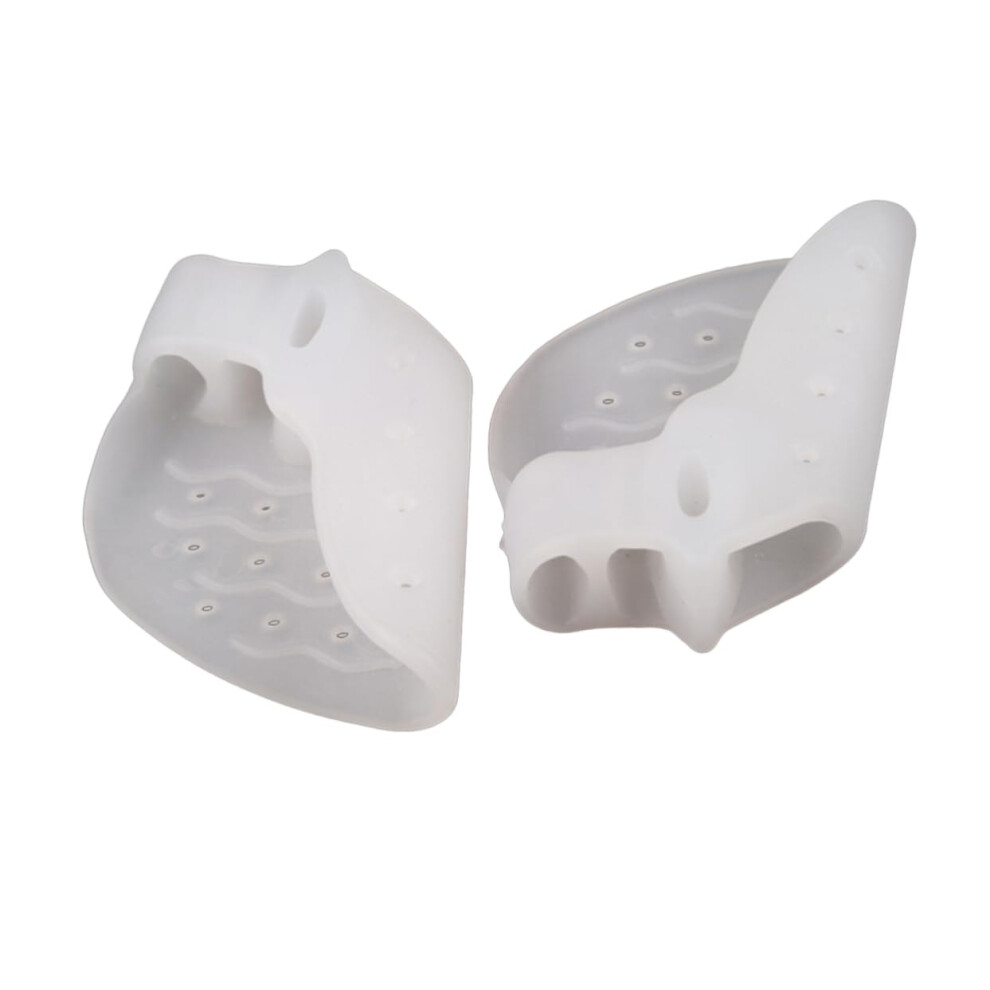 White 2 Pairs Toe Separators For Bunions Bunion Corrector Soft Sebs Pain Relief
