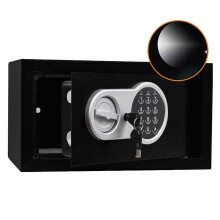 Electronic Safe Box with Induction Light, 0.4 Cu Ft Steel Digital Lock Safe for Home Office Wall Mount