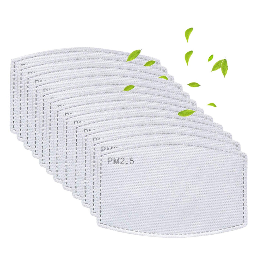 20 Pcs Pm2.5 Filter Inserts With Activated Carbon Layer, Replaceable Nonwoven Pads For Face Masks 9351714934169