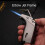 Windproof Butane Torch Lighter with Adjustable Jet Flame Metal Design, Matte Black Gift 3