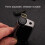 Windproof Butane Torch Lighter with Adjustable Jet Flame Metal Design, Matte Black Gift 5
