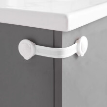Baby Safety Locks 10 Pack, Long Adjustable Cabinet Child Proof Locks for Drawers Doors Fridge, AntiPinch Design