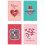 Valentine's Day Heart-Shaped Greeting Cards 8-Pack 5