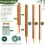 48 Inch Moss Pole for Monstera, 4 Pack Stackable Coco Coir Plant Support with Moisture Retaining Core 2