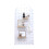 Wall Mounted Pegboard Organizer 60x80 cm Solid Wood Board White Finish for Kitchen Garage Office Dorm 1