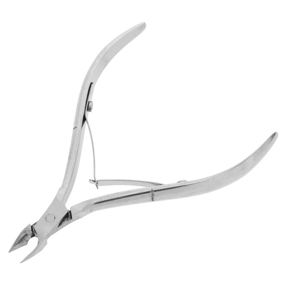 Stainless Steel Cuticle Nipper Long Jaw Precision Trimmer with Ergonomic Grip for Manicure