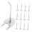 20pcs HeartShaped Metal Pegboard Hooks for Quick Tool Organization and SpaceSaving Wall Storage 1