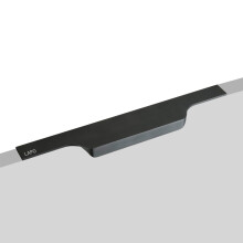 20 Inch Black Aluminum Profile Cabinet Handles Set, Ergonomic Grip, Corrosion Resistant, Easy Installation