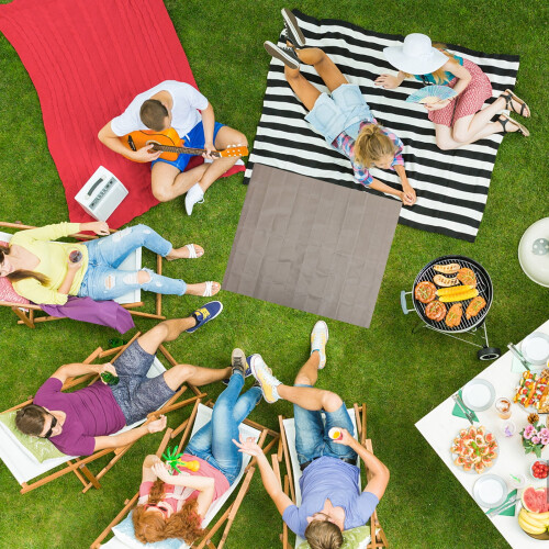 Brandsikker grillmåtte PVC og glasfiber 100x100cm 2