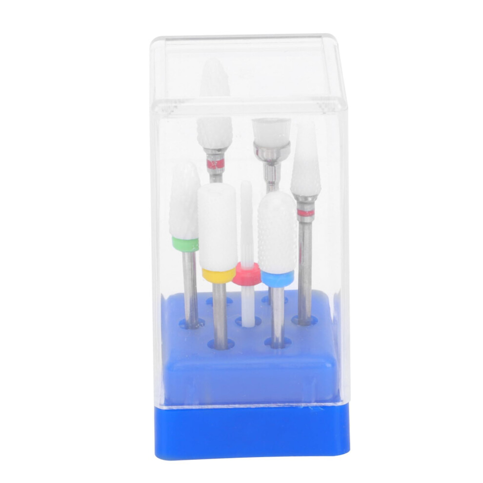 6Pcs Tungsten Carbide Nail Drill Bits Set for Acrylic Nails, Precision Shaping and Salon Performance