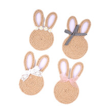 Festives Easter Woven Rope Cup Coasters Nonslip Drink Pad-A