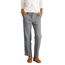 Women Linen Pants Wide Leg Dress Pants Casual-Light Gray L