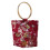 Embroidered Handbag Polyester Fabric Spacious Organizer-Red 1
