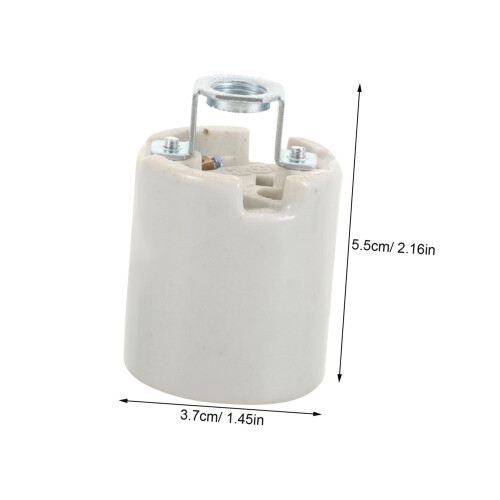 Vintage Ceramic Light Socket with Bracket E26 Lamp Holder Replacement for DIY Lighting Fixtures 1