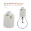 Vintage Ceramic Light Socket with Bracket E26 Lamp Holder Replacement for DIY Lighting Fixtures 3