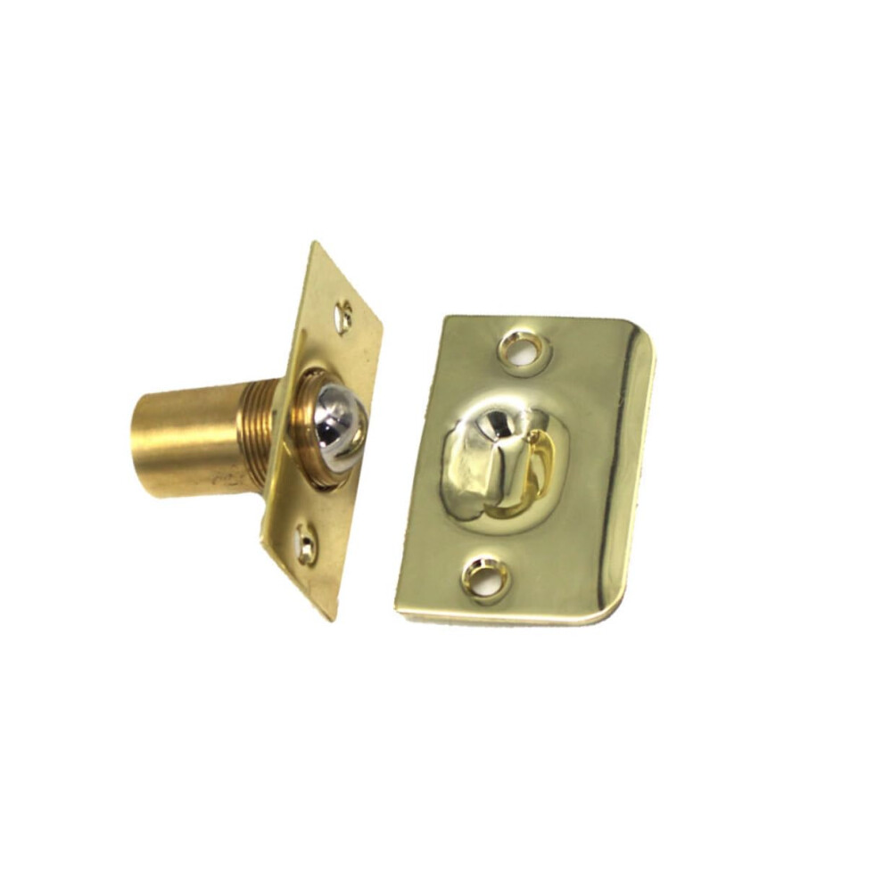 Brass Ball Catch Door Latch 2Pcs, Durable Double Ball Catch For Closet Or Cabinet Doors, Easy Installation 9045646740645