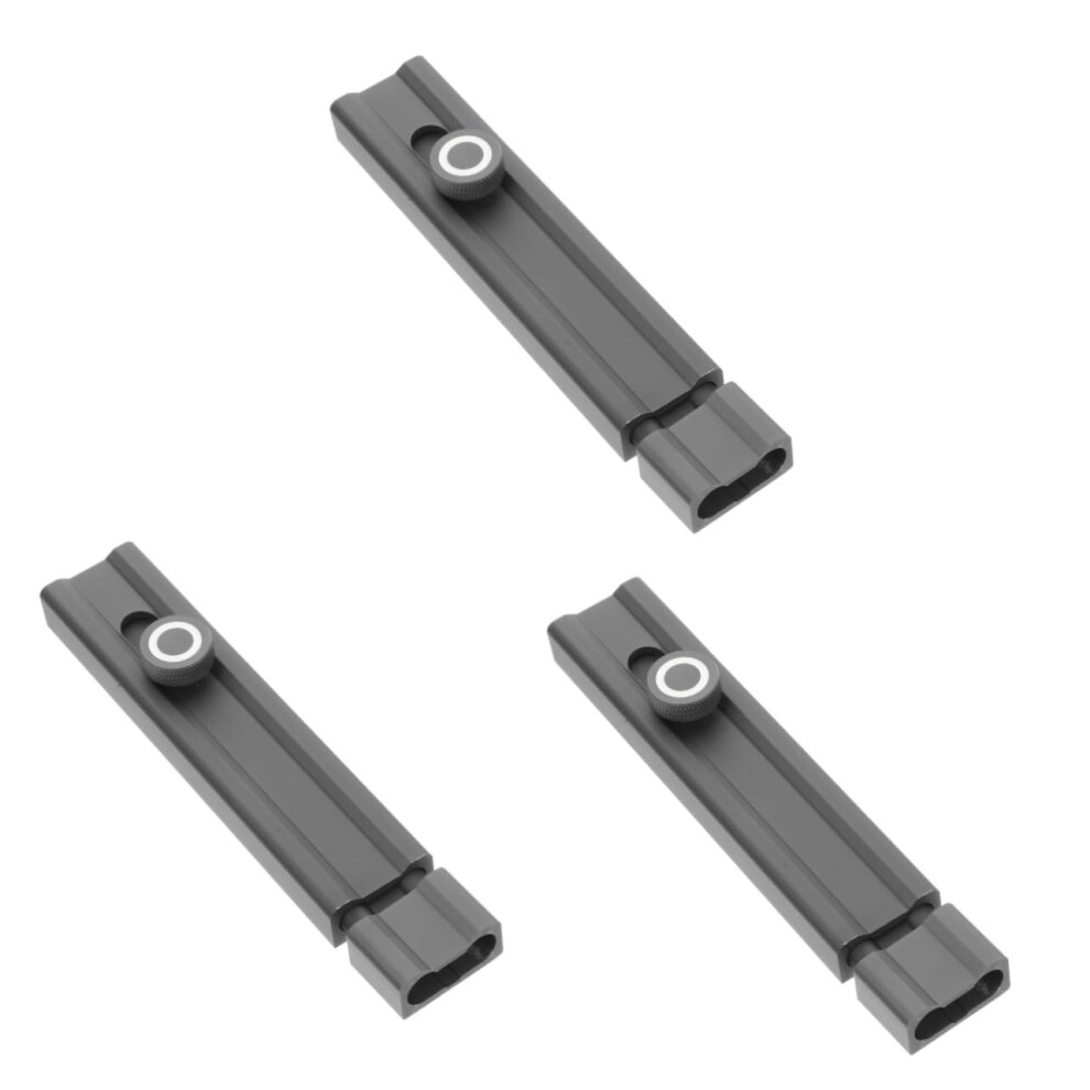 3Pcs Aluminum Alloy Flush Bolt Door Latch Lock Set Nodrill Installation For French Doors Night Glow Design 9045646740812