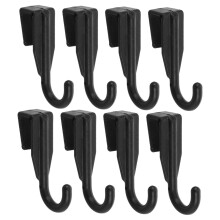 Over the Door Hooks Set 8Piece Plastic SpaceSaving Organizer for Kitchen Bathroom and Bedroom