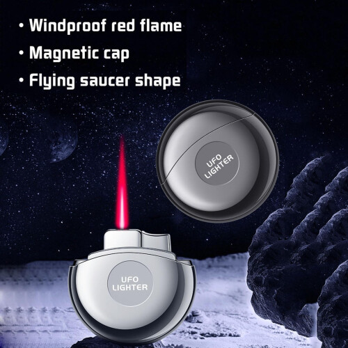 Gold Butane Windproof Lighter with Adjustable Blue Flame, Refillable Durable Metal Torch 1
