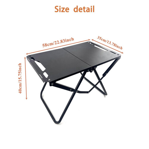 Portable Beach Table Set with Stable SandResistant Base, Foldable Design and Hangable Storage 2