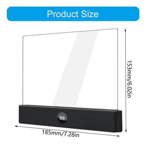 Modern Clear Acrylic Reading Lamp With Energy Saving LED-White 1