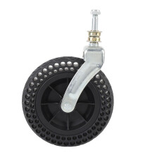 8 Inch Heavy Duty Swivel Caster Wheel, Smooth Quiet Rolling TPE Rubber Replacement for Trolley and Stroller