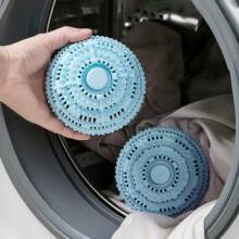 3PCS Pet Hair Remover Balls for Washer and Dryer, Reusable AntiWinding Laundry Hair Removal Balls, Blue