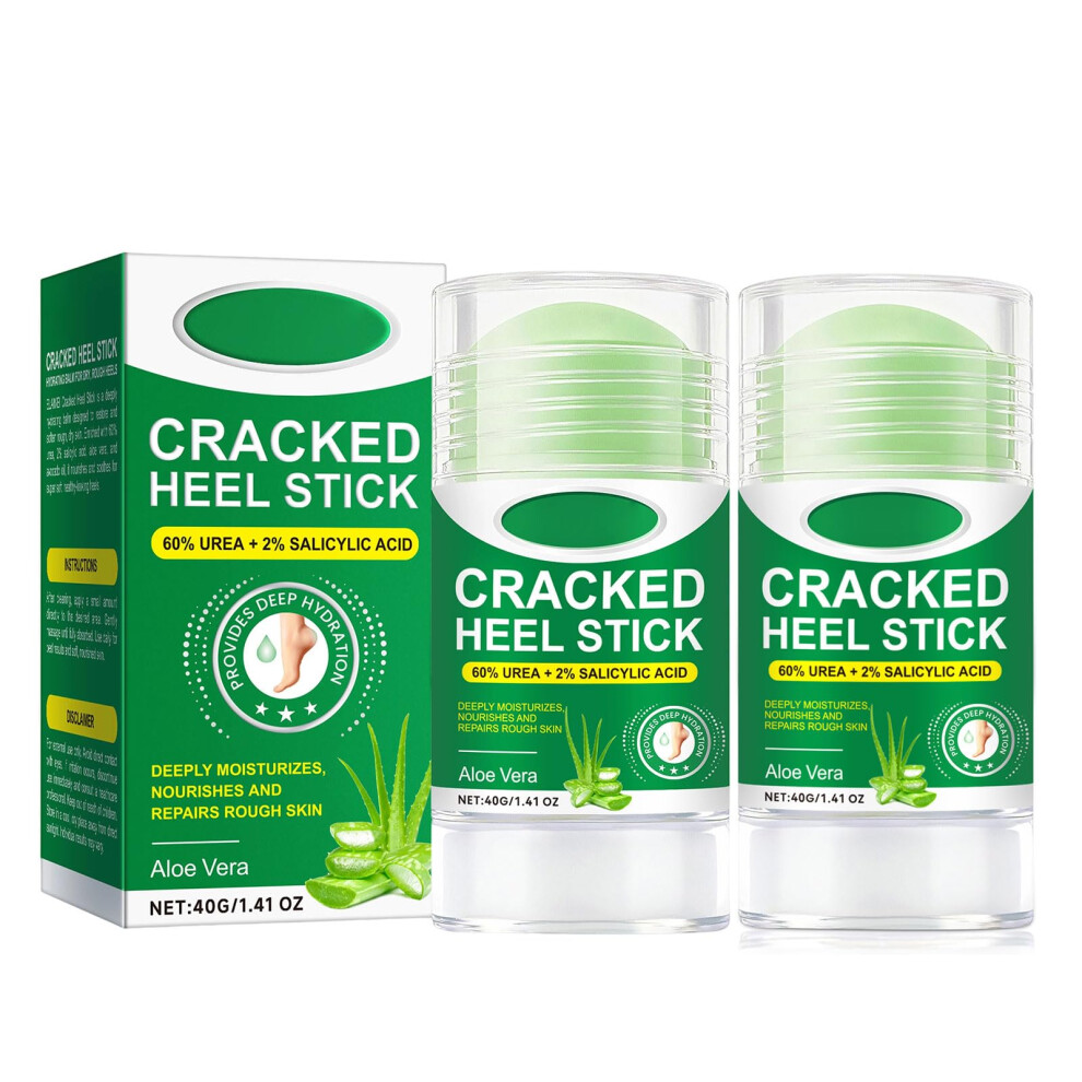 Cream Urea Foot 60% With Aloe Infused Care, Deep Hydration Callus Remover Stick For Dry Cracked Heels (2)