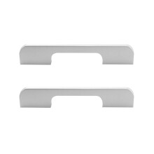 Aluminum Alloy Cabinet Handles 128mm Hole Center Drawer Pulls with RustResistant Finish, Silver 2 Pack