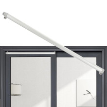 Automatic Sliding Door Closer, Adjustable Speed with Quiet Pneumatic Damping, Heavy Duty 80kg Capacity