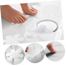9pcs Floral Non Slip Bathtub Stickers with Waterproof Safety Grip Easy Peel Installation for Shower Floors