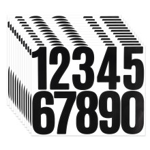Mailbox Number Stickers 3 Inch Black Vinyl Waterproof Self Adhesive Address Numbers for Doors Signs