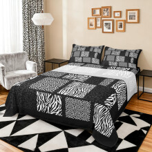 King Size Fitted Sheet Set with Pillowcases, Deep Pocket 16 Inch, Luxury Leopard Zebra Print, Breathable Microfiber Fabric