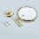 8 Inch Wall Mounted Makeup Mirror 3X Magnifying Double Sided 360 Swivel Foldable Titanium Finish 5